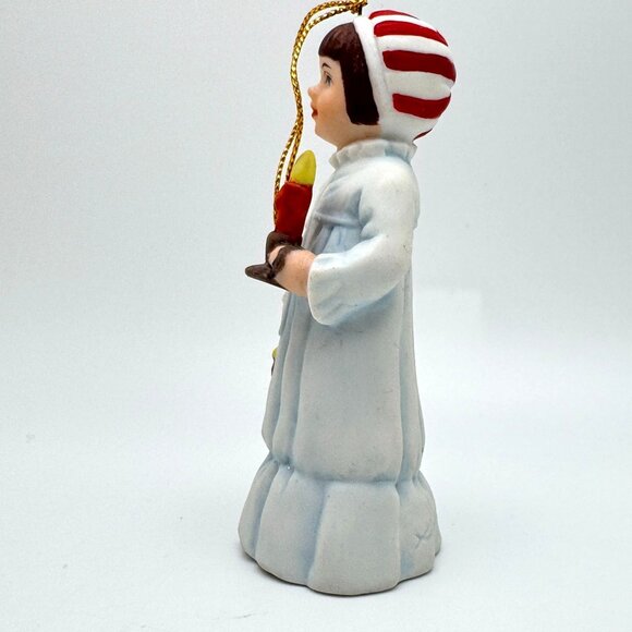 Vintage Reco Sandra Kuck "Timothy" Porcelain Christmas Ornament 1991 - Picture 6 of 8
